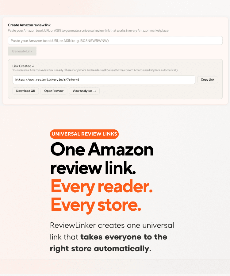 Create a universal Amazon review link in ReviewLinker